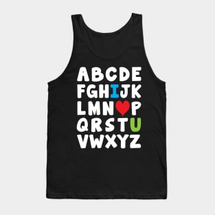 The alphabet Tank Top